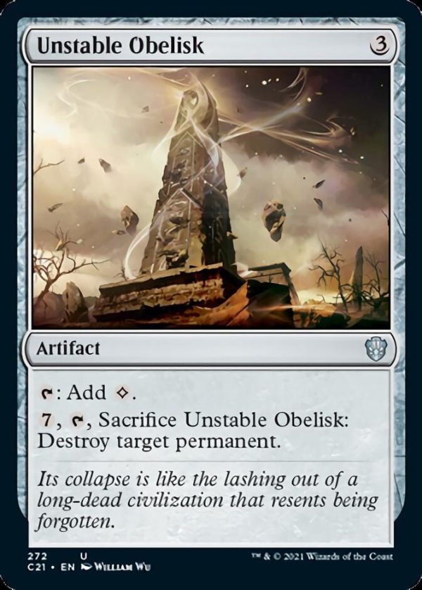 Unstable Obelisk [Commander 2021] Online Sale