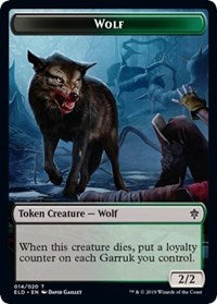 Wolf    Food (16) Double-sided Token [Throne of Eldraine Tokens] Discount