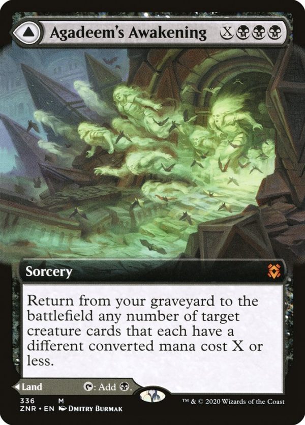 Agadeem s Awakening    Agadeem, the Undercrypt (Extended Art) [Zendikar Rising] Sale