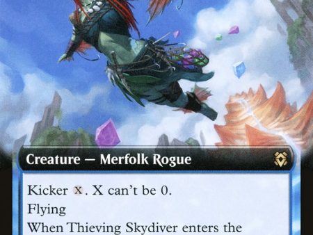 Thieving Skydiver (Extended Art) [Zendikar Rising] Online Sale