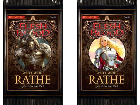 Flesh and Blood TCG: Welcome to Rathe Booster Pack (Unlimited) Hot on Sale