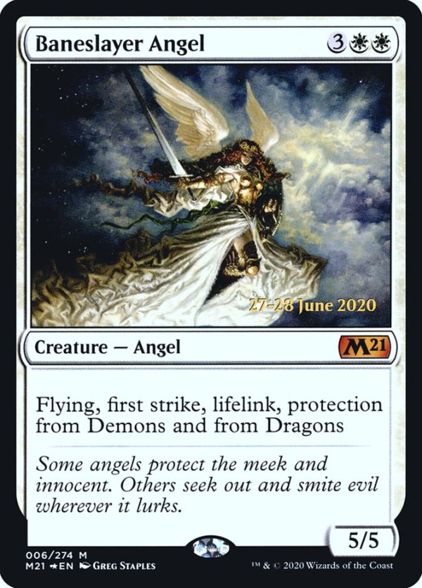 Baneslayer Angel  [Core Set 2021 Prerelease Promos] Cheap