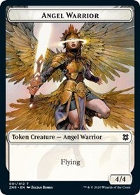 Angel Warrior    Construct Double-sided Token [Zendikar Rising Tokens] For Sale