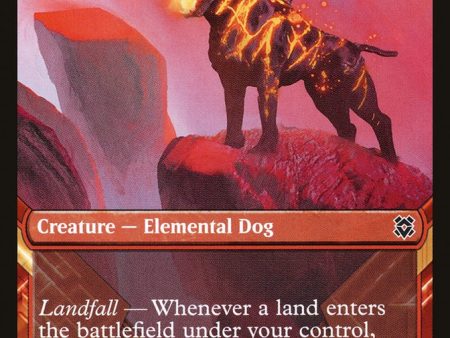 Akoum Hellhound (Showcase) [Zendikar Rising] For Sale