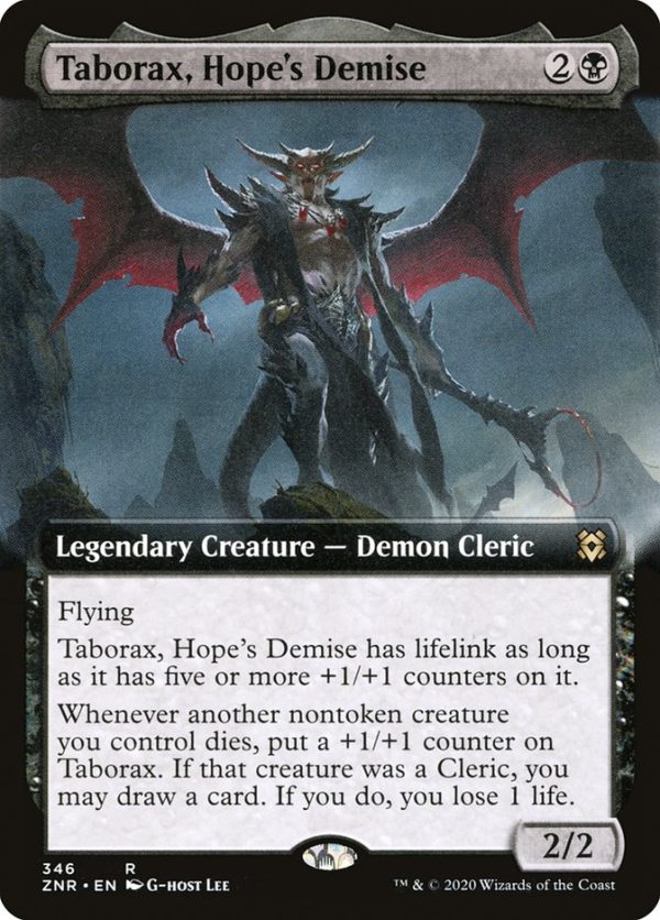 Taborax, Hope s Demise (Extended Art) [Zendikar Rising] Online Sale