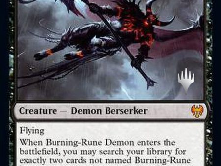 Burning-Rune Demon [Kaldheim Promo Pack] Sale