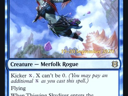 Thieving Skydiver  [Zendikar Rising Prerelease Promos] Sale