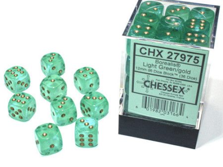 Chessex CHX 27975 Borealis: Light Green Gold Online now