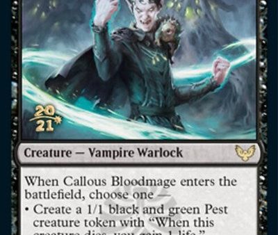 Callous Bloodmage [Strixhaven: School of Mages Prerelease Promos] Supply