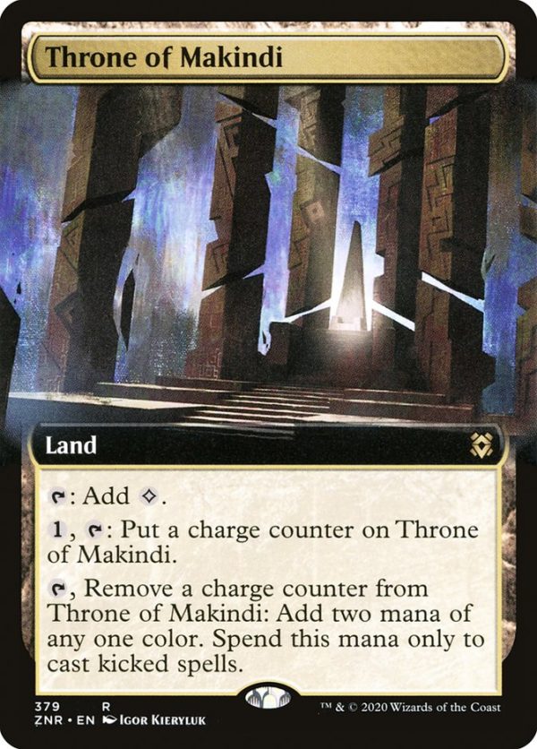 Throne of Makindi (Extended Art) [Zendikar Rising] Supply