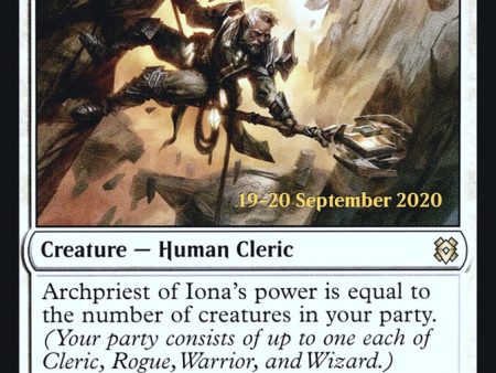 Archpriest of Iona  [Zendikar Rising Prerelease Promos] Online