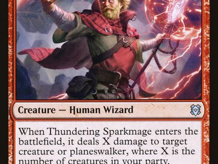 Thundering Sparkmage [Zendikar Rising] Sale