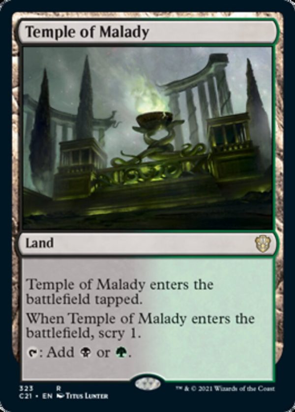 Temple of Malady [Commander 2021] Hot on Sale