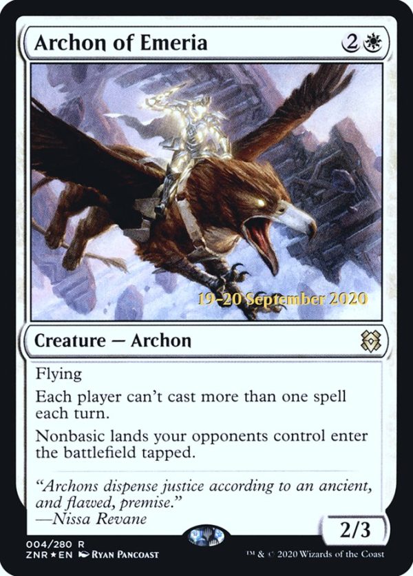 Archon of Emeria  [Zendikar Rising Prerelease Promos] Supply