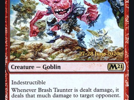 Brash Taunter  [Core Set 2021 Prerelease Promos] For Cheap