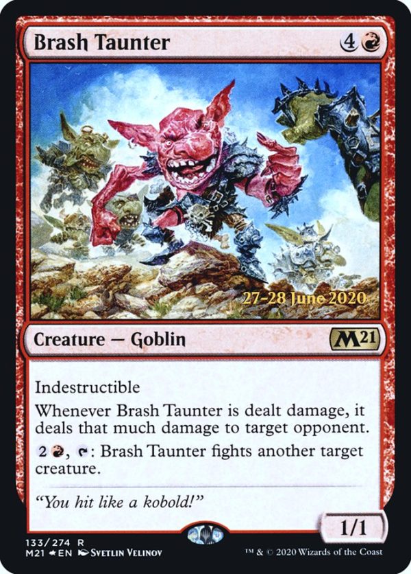 Brash Taunter  [Core Set 2021 Prerelease Promos] For Cheap