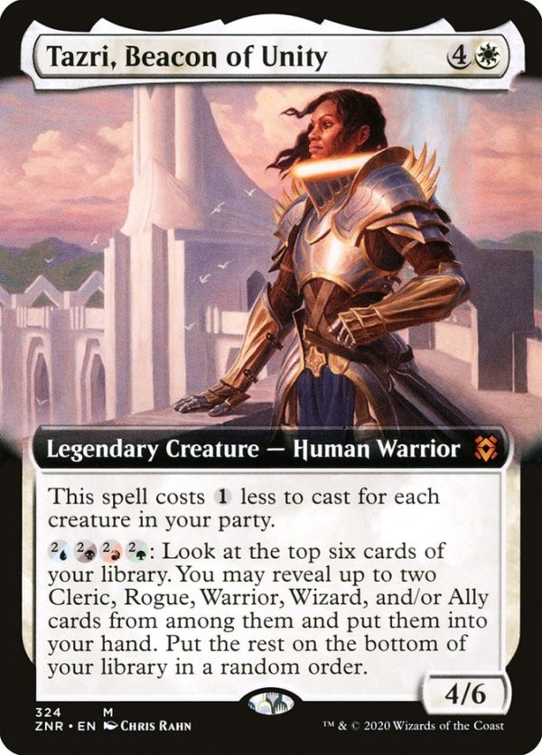 Tazri, Beacon of Unity (Extended Art) [Zendikar Rising] on Sale