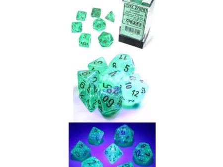 7CT POLYHEDRAL SET: BOREALIS LUMINARY LIGHT GREEN W GOLD Fashion