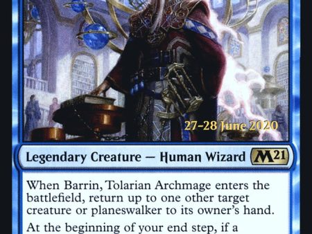 Barrin, Tolarian Archmage  [Core Set 2021 Prerelease Promos] Online Hot Sale