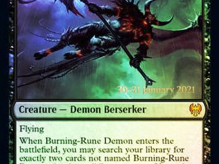 Burning-Rune Demon  [Kaldheim Prerelease Promos] Online now