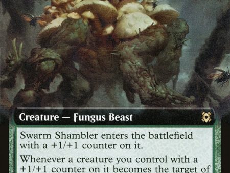 Swarm Shambler (Extended Art) [Zendikar Rising] For Discount