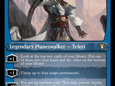 Teferi, Temporal Archmage (Foil Etched) [Commander Masters] on Sale